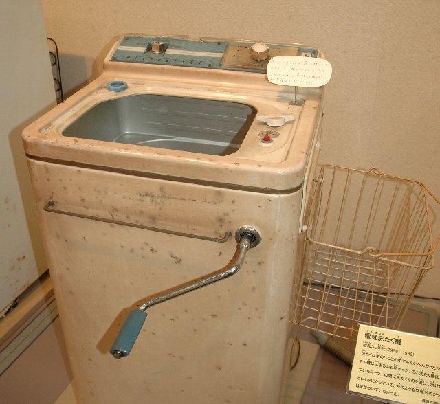 昭和30年代の電気洗濯機